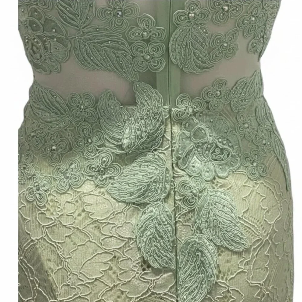 Cinderella Divine Mint Green Maxi Long Evening Dress Prom Wedding Party - Picture 8 of 12